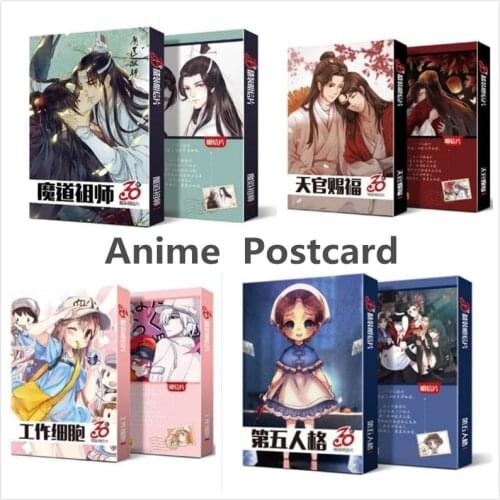 30 Sheets/Set Anime Paper Postcard Mo Dao Tokyo Ghoul Collection Greeting Card Birthday Letter Envelope Gift