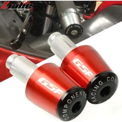 Motorcycle accessories Handlebar Grips Handle Bar Cap End Plugs For SUZUKI GSF 250 600S GSF650 GSF1200 GSF1250 GSF650N BANDIT