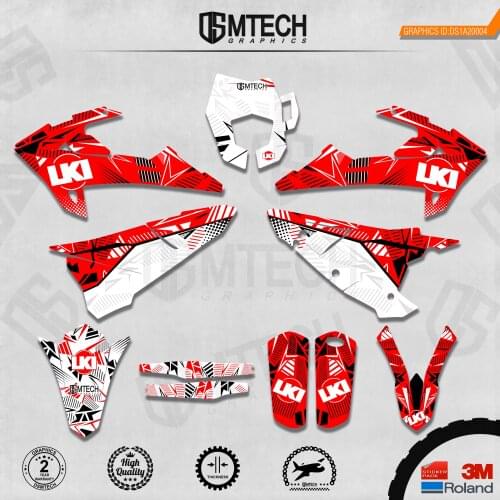 DSMTECH Customized Team Graphics Backgrounds Decals 3M Custom Stickers For GASGAS 2018 2019 2020 EC 004