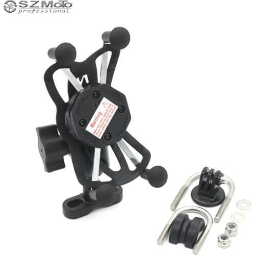 GPS Navigation Bracket X-Grip Phone Holder For SUZUKI GSR 400/600/750 GSX-S750 GSX-S1000/F Dorsoduro USB Charger Waterproof Bag