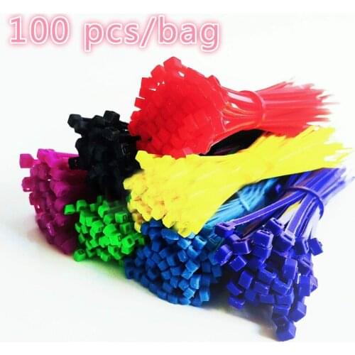 Cable Ties assorted Industrial Supply Fasteners Plastic Wire Zip Ties Cable Organiser Nylon Self-locking Electric Cable Tie 100P