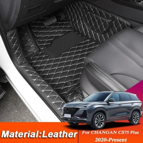 Car Styling Custom Foot Mat For CHANGAN CS75 Plus 2020-Present Leather Floor Protect Waterproof Pad Auto Internal Accessories