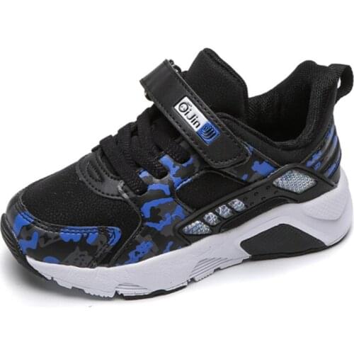 2021 Spring Autumn Children Shoes Fashion Brand Outdoor Waterproof Leather Camouflage Kids Sneakers Boy Running Casual Shoes