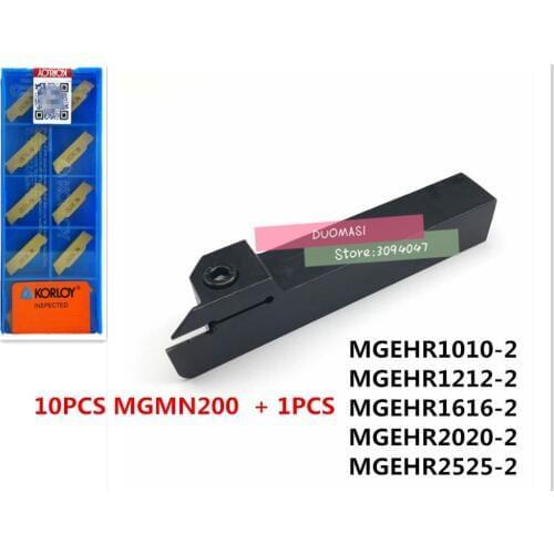 MGEHR1010-2 MGEHR1212-2 MGEHR1616-2 MGEHR2020-2 MGEHR2525-2 1pcs+ 10pcs MGMN200=11PCS/SET CNC lathe tools Machining steel