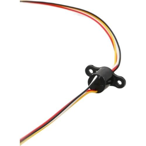 Mini Conductive Slipring Dia.8.5mm 4CH Wires 1A Electric Brush Collecting Slip Ring 200RPM Rotary Joint Connector 220VAC/DC