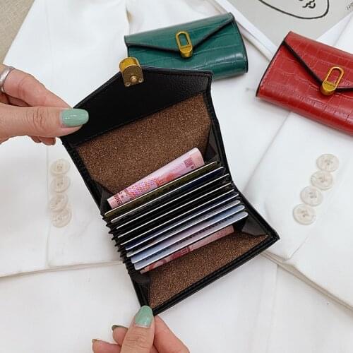 2021 New Year Fashion Unisex Business Leather Wallet ID Credit Card Holder Name Cards Case Pocket Organizer Money Phone Coin Bag