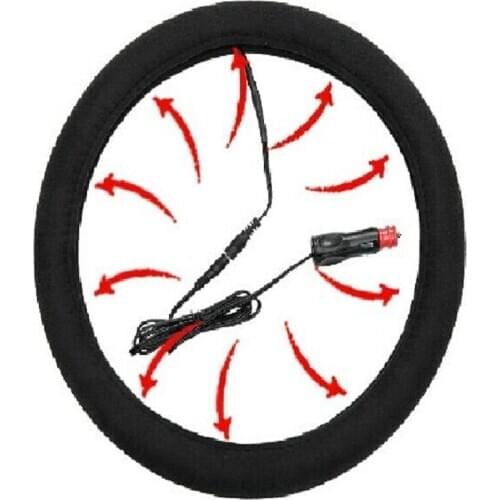 New Heated Steering Wheel Cover, Car Steering Wheel Cover, 38cm, 10 Second Speed Of Heat,Car Accessory,Safe Driving,Car Styling