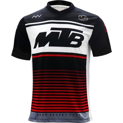 New MTB Shirt Men Downhill Jersey Motorcycle Jersey Off road Racing Jersey Mountain Bike Shirt DH MX Short Sleeve Cycling Shirt