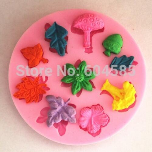 New All Kinds Flowers Shape Silicone Fondant Mold Sugar Craft Cake Decoration