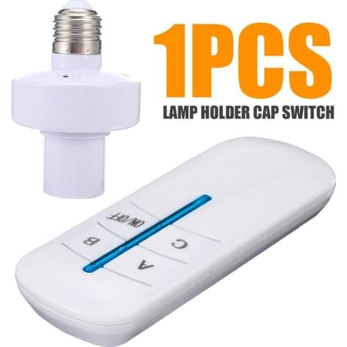 New E27 Wireless Remote Control Screw Bulb Light Lamp Holder Cap Socket Switch Light Holder Converter Lamp Base Socket