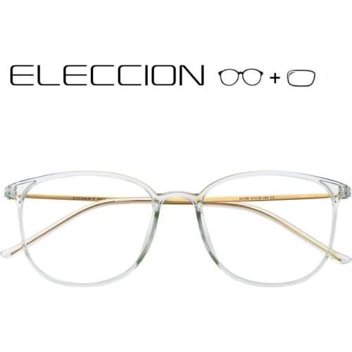 Round Optical Frame Prescription Eyeglasses Women Fashion Computer Glasses Anti Blue Light Myopia Spectacles Wiht Diopter