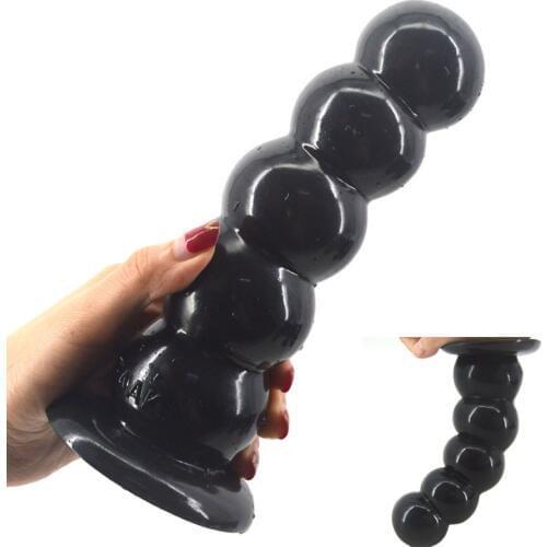 Huge Dildo Thicken 2.36inch Boxed Anal Beads Dilator Strong Big Sucker G Spot Stimulation Super Long Anal Plug Buttplug Sex Shop