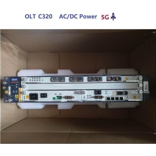 Original ZTE ZXA10 C320 OLT, 1GE SMXA Card*1PCS with PRAM card, AC+DC power supply, support GPON and EPON card
