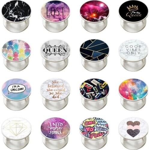 Girl Cute Finger Holder Stylish Cartoons Pattern Smartphone Holder Finger Grip Holder Phones Holder