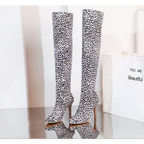 Sexy Womens Boots Pointed Toe Boots Femme Woman Shoes Ladies High Heels Spring And Autumn Thigh Female Women Shoes Designer