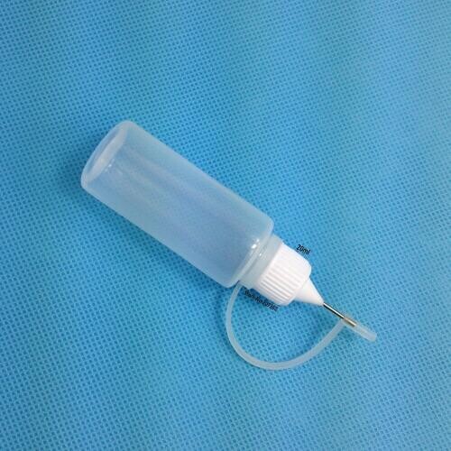 Henna Applicator Bottle Empty Plastic 20ML Steel Needle Embeded Dripper Bottles Free Shipping