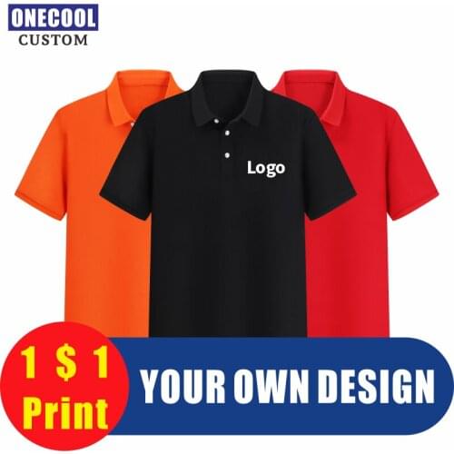 High Quality Polo Shirt Custom Printed Logo Embroidered Solid Color Men And Women Polo Shirt Casual Shirt Brand Text ONECOOL
