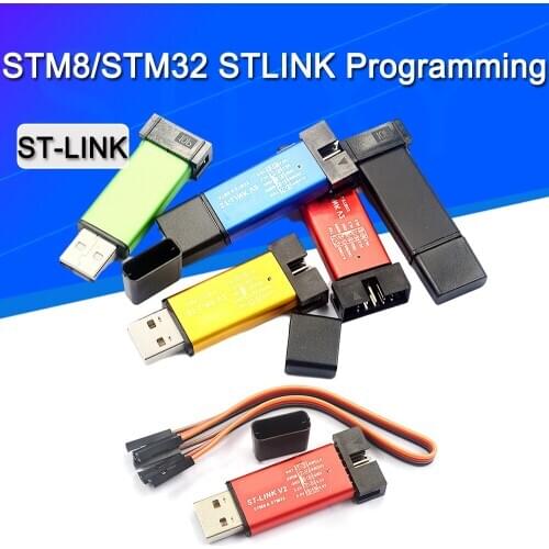 ST-Link V2 new stlink mini STM8STM32 STLINK simulator download programming With Cover