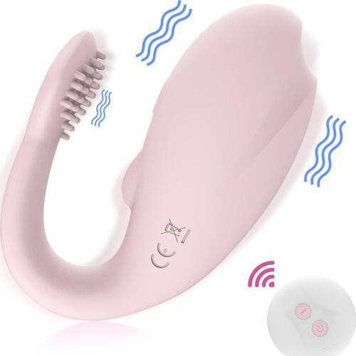 Wireless Vibrator Adult Toys For Couples USB Rechargeable Dildo G Spot U Silicone Stimulator Double Vibrators Sex Toy For Women