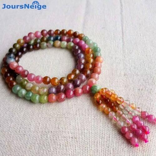 High Quality Fine Old Mineral Material Tourmaline Natural Bracelets for Women Women Beauty Crystal Bracelet Multilayer Jewelry