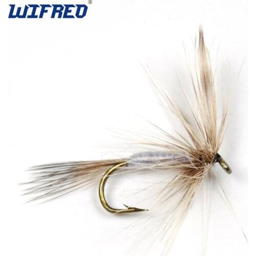 Wifreo 10PCS #10 Fly Fishing Trout Fishing Dry Hook May Fly