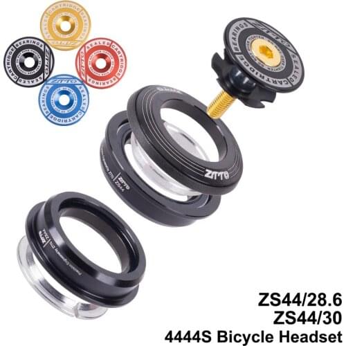 ZTTO MTB Bike Road 4444S Headset 44mm 1-1/8" 28.6mm Straight Tube Fork Mountain Bike Frame Low Profile Semi-integrated ZS44