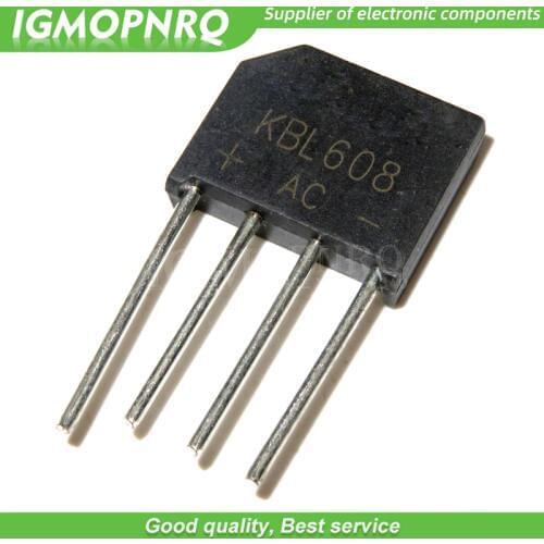 10PCS free shipping KBL608 bridge rectifier 6A 800V 100% new original quality assurance