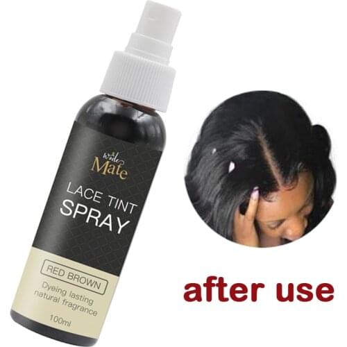 100ml Hot Selling Lace Tint Spray Brown For Closures, Wigs And Closure Frontal