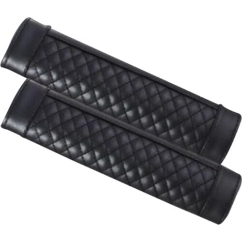 2x Car Safety Seat Belt Shoulder Pad Cover Cushion Harness Comfortable Pad Black