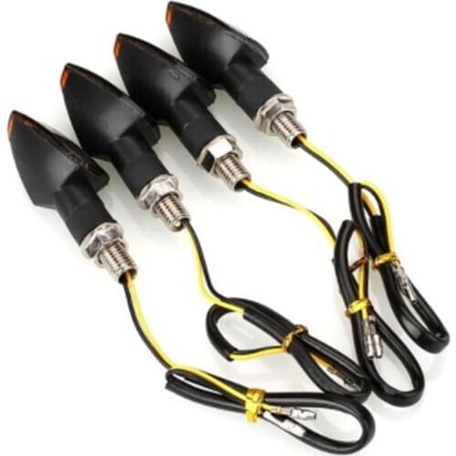 4pcs Mini Universal Motorcycle LED Turn Signal Indicators Light Amber Blinker Led Motorbike Super Bright Lamp
