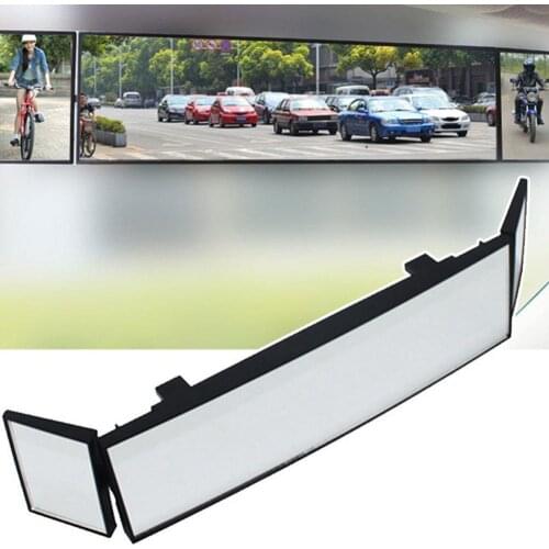 60% Dropshipping!Auto Car Tri-Fold Interior Wide Angle Blind Spot Curved Surface Rearview Mirror