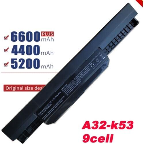 Batteria POTENZIATA 7800mAh per Asus A32-K53 K53S K53SV X53S X54C