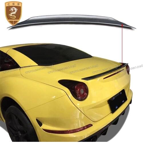CSSCAR Factory cheapest price high quality Real Carbon Fiber Ferrari Rear Spoiler Wing For California T Added-on Style 0069