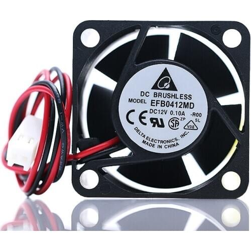 Delta Electronics EFB0412MD-R00 DC 12V 0.10A 40x40x20mmm 2-wire Server Cooling Fan