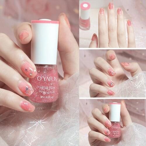 8ml 40 Colors Nail Polish Normal Without Lamp Art Manicure Semi-permanent Varnish Hybrid Regular Quick Dry Tearable Nail Paint