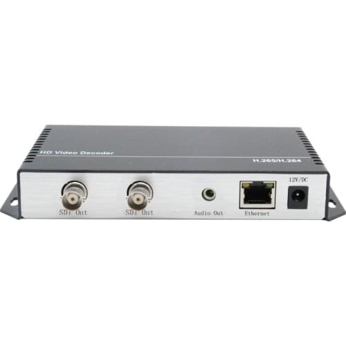 HD 3G IP to SDI Decoder IP Streaming To HD-SDI 3G-SDI Video Audio Decoder H.265 H.264 HTTP RTSP RTMP UDP HLS To SDI Converter