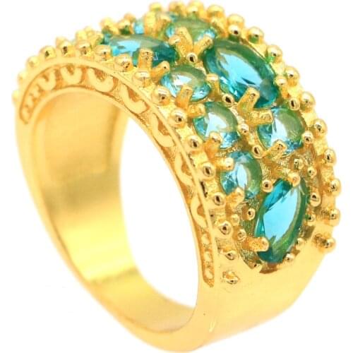 19x7mm Delicate Fine Cut Created Pink Morganite Cubic Zircon For Ladies Bride Wedding Silver Rings