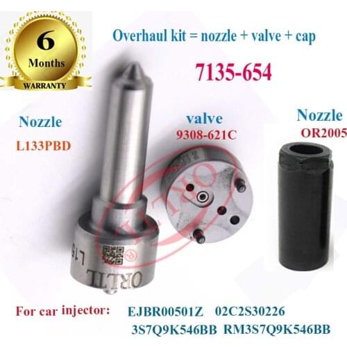 L133PBD,9308-621c Diesel Injector Repair Kits (7135-654) for EJBR00501Z (3S7Q9K546BB RM3S7Q9K546BB,02C2S30226)