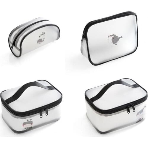 Cosmetic Bag Reusable Waterproof TPU Large Brush Makeup Case Organizer for Travel