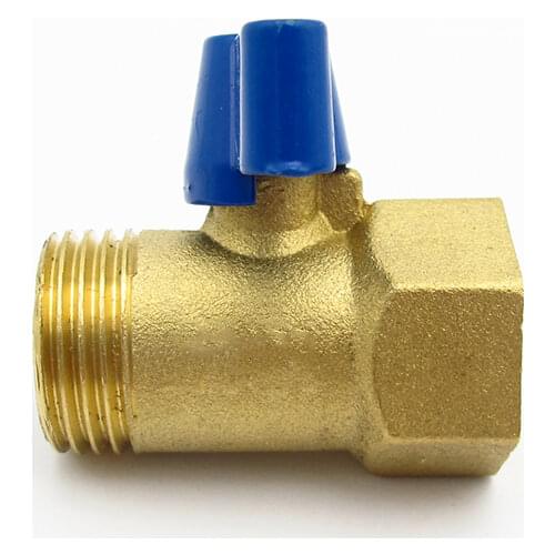 1/2" BSP Female x 1/2" BSP Male Thread Two Way Brass Ball Valve For Oil Water Air