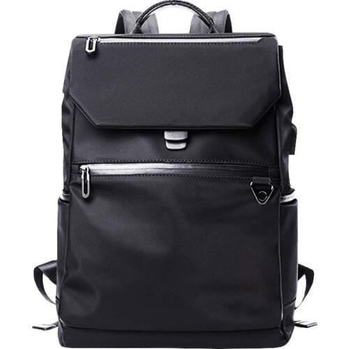 2PCS / LOT Men Laptop Backpack Travel High Capacity Water Resistant Backpack Male USB Charging Shoulder Bag Minimalist Backpack