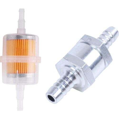 Check Valve Fuel Crude Oil Engine Valve 8mm with 6mm 8mm Universal Pipe Online Filter Petrol Crude Oil Engine for Car