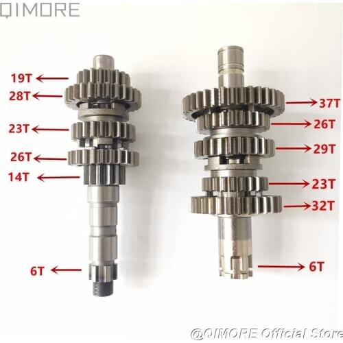 Transmission Main Shaft + Counter Shaft + Gears for Virago XV250 V Star Route 66 Supershadow Cruiser Vento V-thunder COLT 2V49