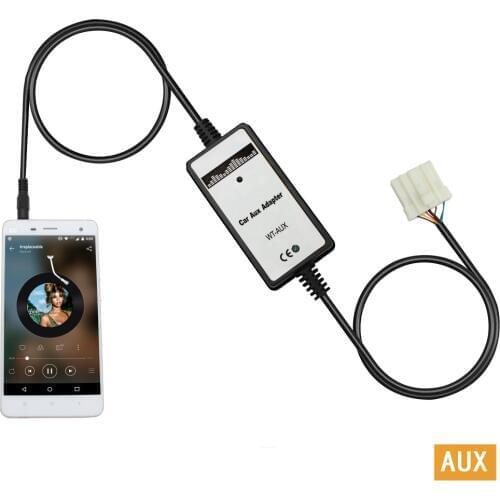 Moonet Car Audio CD Changer 3.5mm interface AUX Adapter for Mazda/3/5/6/MX5/SPD/MPV OEM QX020