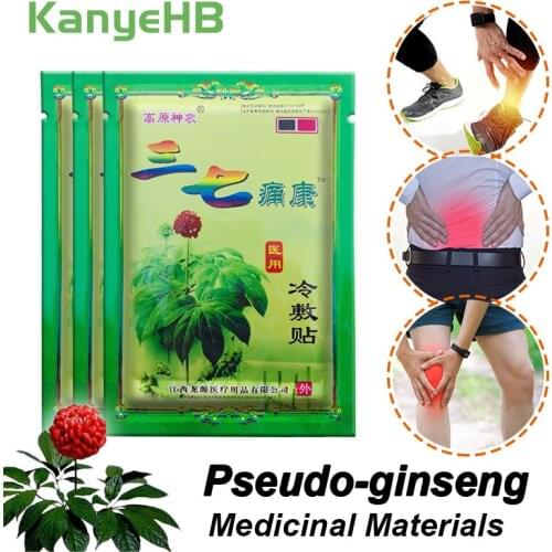 24pcs/3bags Cervical Vertebra Pain Relief Patch Pseudo-ginseng Medicinal Material Plaster Back Knee Rheumatism Balm Sticker A069