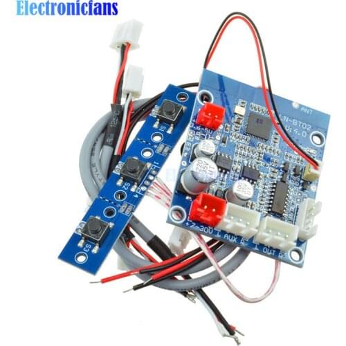Bluetooth 4.0 Audio Receiver Board Wireless Stereo Sound Module Wide Voltage Conversion Module 7V-30V For Car Phone DIY Kit