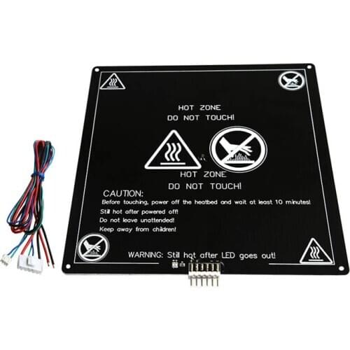 MK3 professional heating bed 12V hot bed 3D printer parts heating aluminum substrate portable 300mm*300mm*3mm PCB accessories