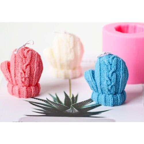 Christmas Gloves 3D Soap Mold Mould Candle Mold Handmade Molds Mitten Silicone Mold Rubber Eco-friendly M234
