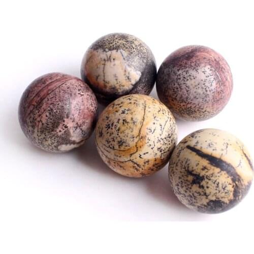 1PC Natural Brews Stone Balls Caohua Jade Crystal Sphere Stand Alsophila Stone Quartz Healing Fengshui Home Decor