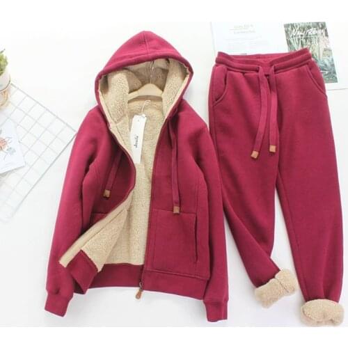 Solid Sweatsuit for Women Two Piece Outfits Oversized Sweatshirts Tops and Sweatpants Jogger Tracksuits Loose Trousers Hoodies